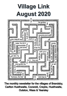 Village Link August 2020 Print