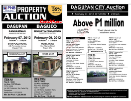 DAGUPAN CITY Auction