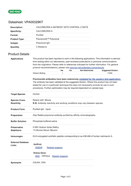 Datasheet: VPA00329KT Product Details