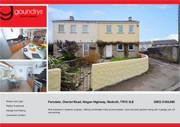 Ferndale, Chariot Road, Illogan Highway, Redruth, TR15 3LE OIEO £165,000