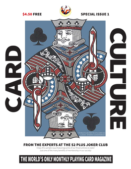 The World's Only Monthly Playing Card Magazine