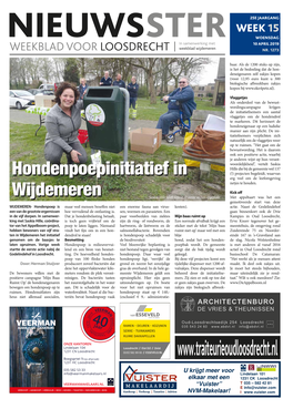 Hondenpoepinitiatief in Wijdemeren