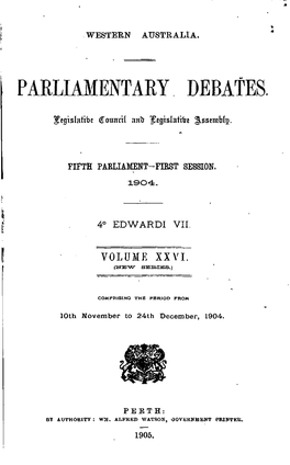 Hansard Index 1904