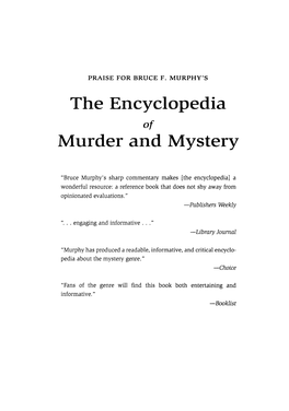 The Encyclopedia Murder and Mystery