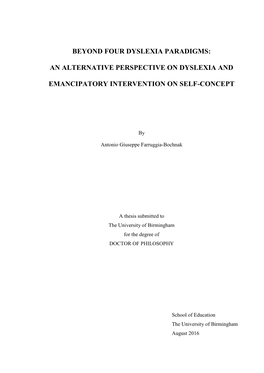 Beyond Four Dyslexia Paradigms