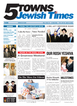 The 5 Towns Jewish Times! You Can Upload Your Digital Photos and See Them Printed in the Weekly Edition of the 5 Towns Jewish Times