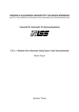 C/C++ Runtime Error Detection Using Source Code Instrumentation