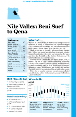 Nile Valley: Beni Suef to Qena