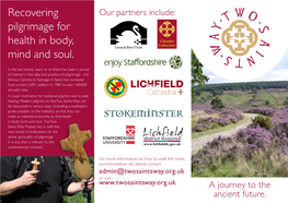 Recovering Pilgrimage for Health in Body, Mind and Soul