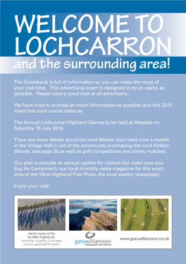 WELCOME to LOCHCARRON and the Surrounding Area!