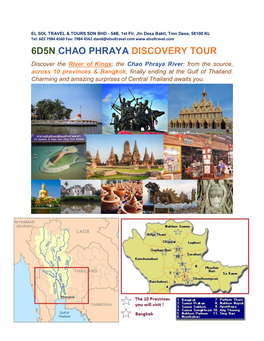 6D5n Chao Phraya Discovery Tour