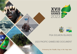 Pga Solmon Islands 2023 Pacific Games Bid Document