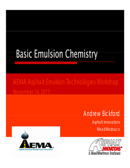 Basic Emulsion Chemistry