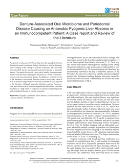 Denture-Associated Oral Microbiome and Periodontal Disease Causing