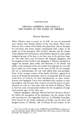 Vipsania Agrippina and Livilla I, the Women of the Family of Tiberius