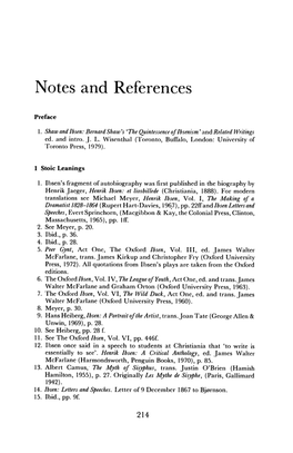 Notes and References