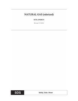 NATURAL GAS (Odorized)