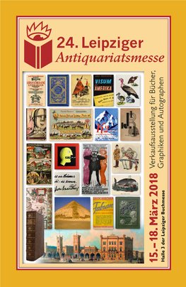 24. Leipziger 32 Oldthing.De Berlin 96 Antiquariatsmesse Vorwort ­3