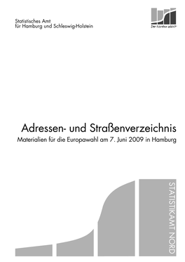 Adressen- Und Straßenverzeichnis Materialien Für Die Europawahl Am 7