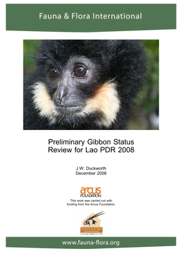 Preliminary Gibbon Status Review for Lao PDR 2008
