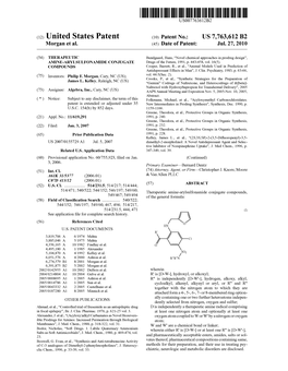 (12) United States Patent (10) Patent No.: US 7,763,612 B2 Morgan Et Al