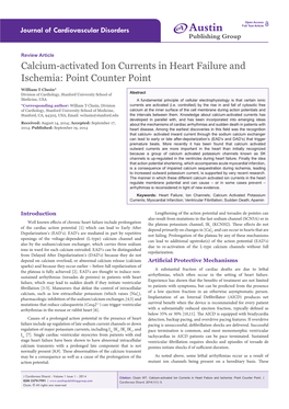 Calcium-Activated Ion Currents in Heart Failure and Ischemia: Point Counter Point