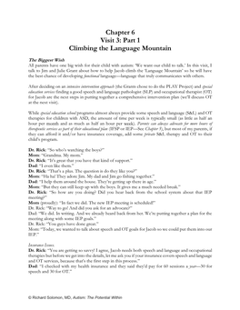 Chapter 6 Visit 3: Part 1 Climbing the Language Mountain