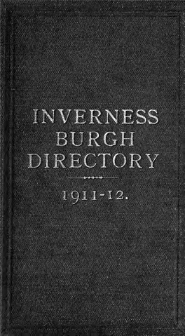 Inverness Burgh Directory Foe 1911-1912