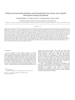 Probing Crustal and Mantle Lithosphere Origin Through Ordovician Volcanic Rocks Along the Iberian Passive Margin of Gondwana