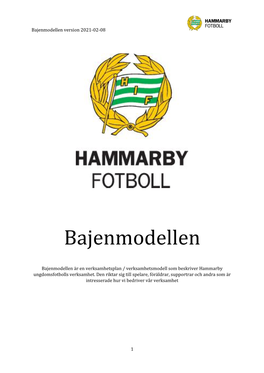 Ladda Ner Hammarby IF Fotbollförenings Verksamhetsplan