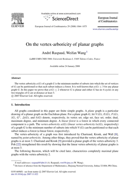 On the Vertex-Arboricity of Planar Graphs