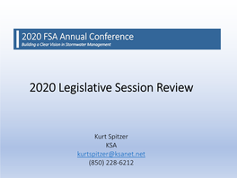 2020 Legislative Session Review