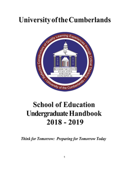 Undergraduate Education Handbook