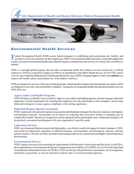 Environmental Health Services