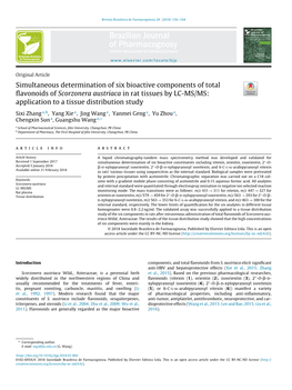 Simultaneous Determination of Six Bioactive Components of Total