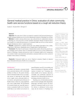 Evaluation of Urban Community Health Care Service Functions Based on a Rough Set Reduction Theory