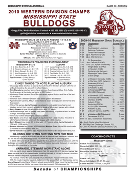 Auburn 2 Game Notes.Indd