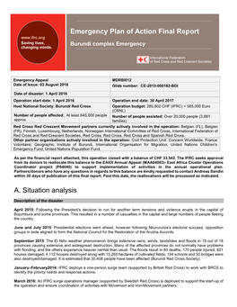 Final Report Burundi Complex Emergency