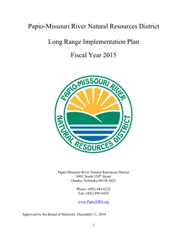 Papio-Missouri River Natural Resources District Long Range