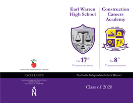 Earl Warren High School Construction Careers Academy Class of 2020