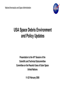 Orbital Debris Collision Avoidance