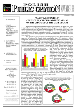 The Poles, Czechs and Hungarians on The