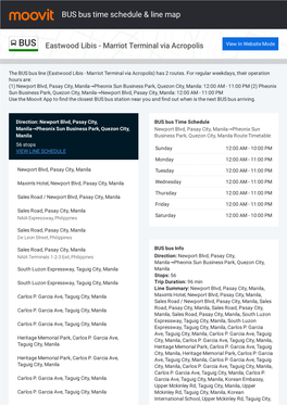 BUS Bus Time Schedule & Line Route