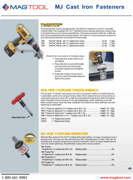 MJ Cast Iron Fasteners