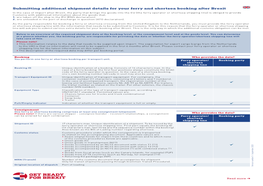 Submitting Additional Shipment Details for Your Ferry and Shortsea Booking After Brexit