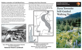 Dyea Walking Tour Brochure.Indd