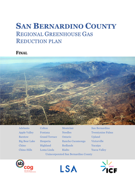 San Bernardino County Regional Greenhouse Gas Reduction Plan