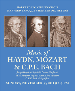 Music of HAYDN, MOZART & C.P.E. BACH