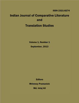 Indian Journal of Comparative Literature and Translation Studies