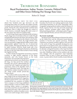 Troublesome Boundaries: Royal Proclamations, Indian Treaties, Lawsuits, Political Deals, and Other Errors Defining Our Strange State Lines Robert D